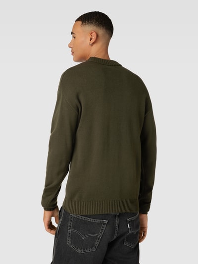 Jack & Jones Strickpullover mit Rundhalsausschnitt Modell 'JACK' Oliv 5