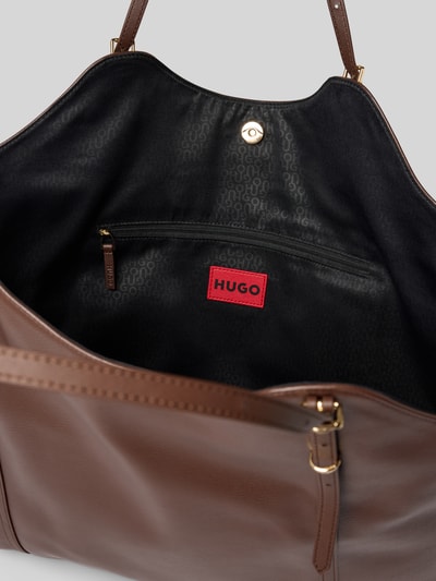 HUGO Shopper aus Lederoptik Modell 'NEEKO PN_TOTE' Dunkelbraun 5