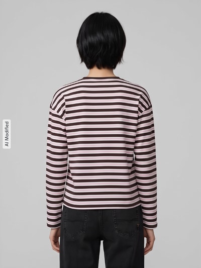 ONLY Boxy Fit Langarmshirt aus reiner Baumwolle Modell 'SOPH' Rosa 5