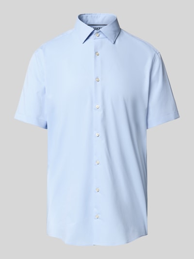 Jake*s Slim Fit Kurzarmhemd in kurzärmeligem Design Bleu 2