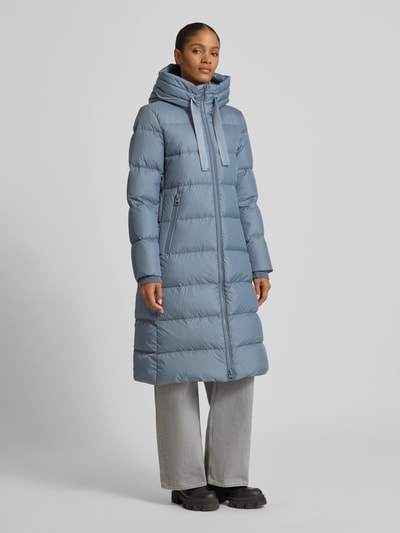 Marc O'Polo Regular Fit Daunenmantel mit Kapuze Rauchblau 4