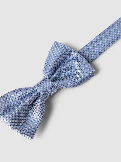 Prince Bowtie Strik en pochet in een set met geweven motief Marineblauw - 3