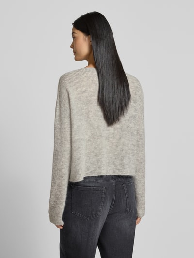 Drykorn Gebreide pullover van alpacamix, model 'IMENY' Lichtgrijs gemêleerd - 5