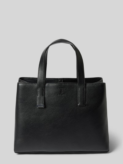 CK Calvin Klein Handtasche mit kurzen Tragehenkeln und Label-Detail Black 4