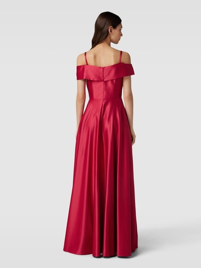 Christian Berg Cocktail Avondjurk in off shoulder-look Fuchsia gemêleerd - 5