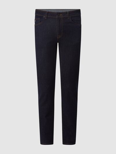 Hiltl Slim fit jeans met kasjmier, model 'Tecade' Donkerblauw - 2