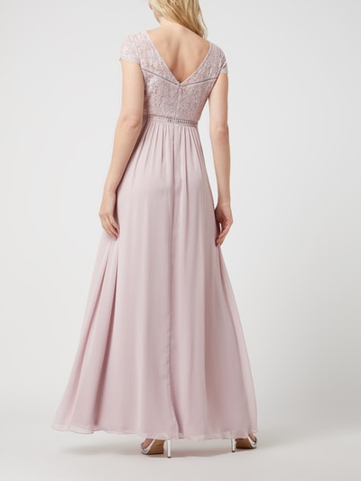 Jake*s Cocktail Abendkleid aus floraler Spitze und Chiffon  Rose 4