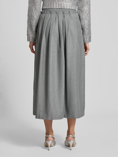 Rich & Royal Midirock mit elastischem Bund Hellgrau 5