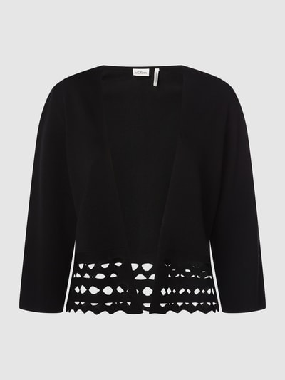 s.Oliver BLACK LABEL Cardigan mit Lochmuster Black 1