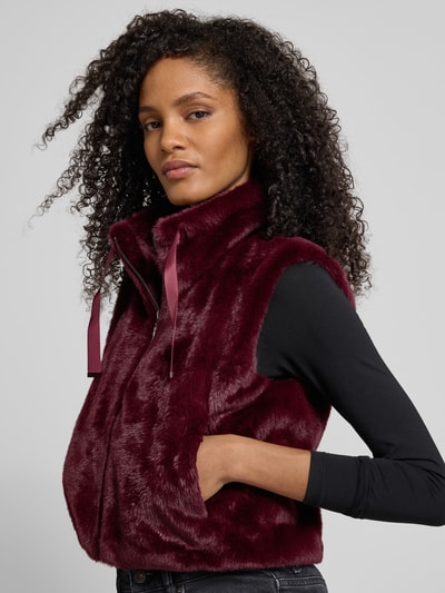 monari Gilet met ritssluiting Bordeaux - 3