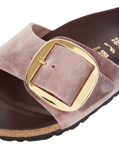 Birkenstock Sandały z woskowanej skóry model ‘Madrid’ Jasnofioletowy 2