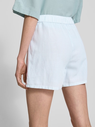 Review Relaxed Fit Shorts mit Leinen-Anteil Bleu 3