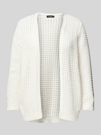 More & More Cardigan met gaatjesmotief Offwhite - 2
