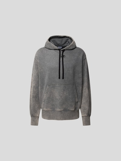 Diesel Oversized Hoodie in melierter Optik Mittelgrau meliert 2