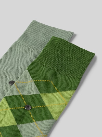 Burlington Skarpety z detalem z logo w zestawie 2 szt. Zielony 2