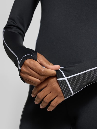 Under Armour Functioneel shirt met opstaande kraag, model 'ColdGear Textured' Zwart - 3