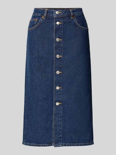 Gant Spódnica jeansowa z listwą guzikową Granatowy 2