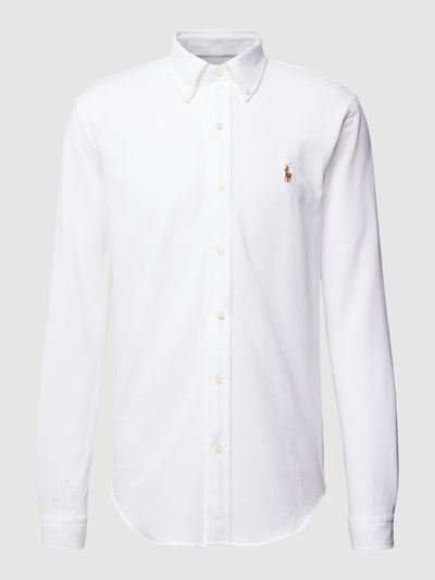 Polo Ralph Lauren Regular Fit Freizeithemd mit Button-Down-Kragen Weiss 2