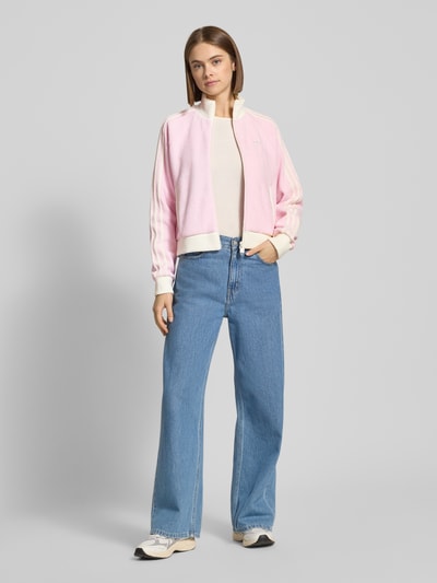 adidas Originals Sweatjack met opstaande kraag Roze gemêleerd - 1