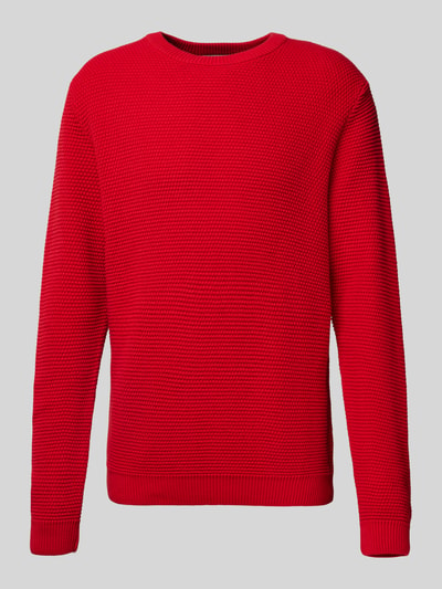 REVIEW Gebreide pullover met ronde hals Rood - 2