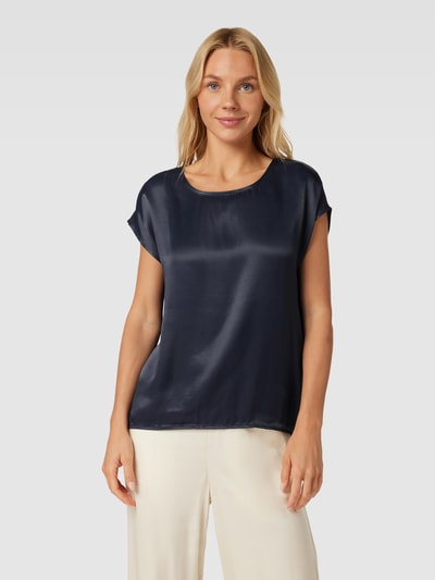 More & More T-shirt met boothals Marineblauw - 4