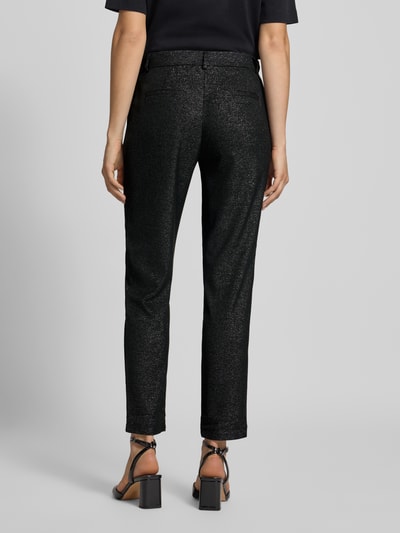 Pieces Spodnie materiałowe o kroju regular fit z dodatkiem wiskozy model ‘BOSSELLA’ Czarny 5