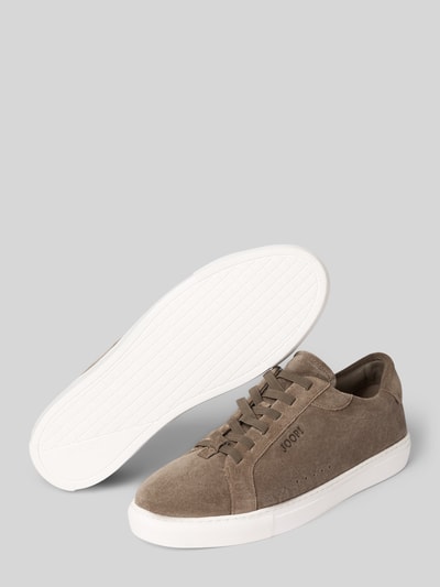 Produktfoto, Sneaker aus echtem Rindsleder Modell 'velluto stirata coralie' von JOOP! in Beige mit glatter Textur und weißer Sohle, Herren Sneaker von JOOP! SHOES