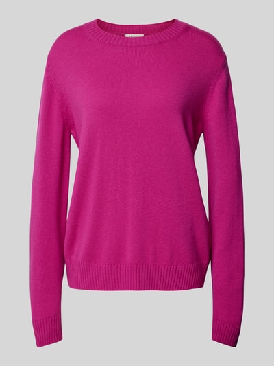 MAERZ Muenchen Gebreide pullover met ribboorden Fuchsia - 2