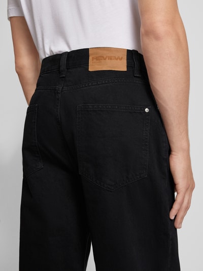 REVIEW Jeans mit 5-Pocket-Design Black 3