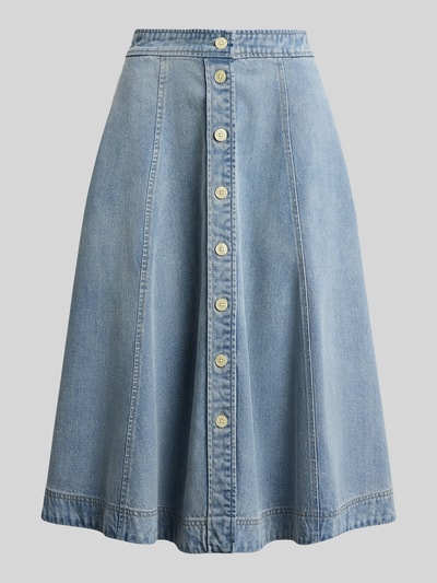 Lauren Ralph Lauren Midi-rok van lyocellmix met zijwaartse steekzakken Jeansblauw - 2