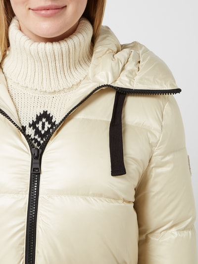 COMO NO 1 Daunenjacke mit Kapuze Modell 'Linda' Offwhite 3