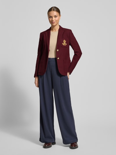 Lauren Ralph Lauren Blazer mit Reverskragen Bordeaux 1