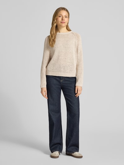 Marc O'Polo Relaxed Fit Pullover aus Baumwoll-Mix Stein 1