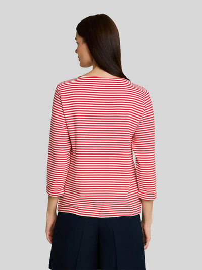 Tom Tailor Regular Fit 3/4-Shirt aus reiner Baumwolle mit Tunnelzug Rot 5