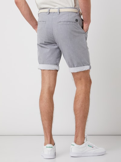 Tom Tailor Denim Chinoshorts aus Baumwolle mit Gürtel  Mittelgrau 5