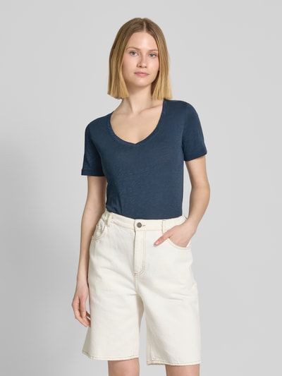 Marc O'Polo Regular fit T-shirt van puur katoen Marineblauw - 4