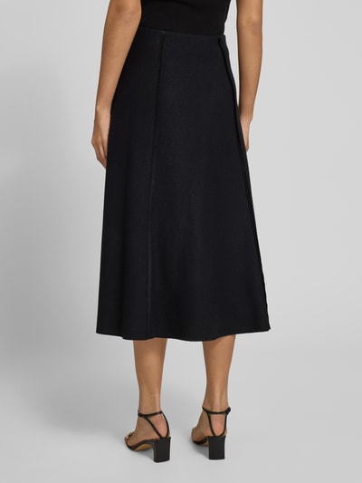 Marc Cain Midirock aus Wolle mit Teilungsnähten Black 5