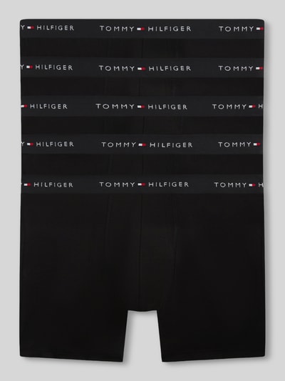 Tommy Hilfiger Obcisłe bokserki z mieszanki bawełny w zestaw 5 szt. Czarny 2