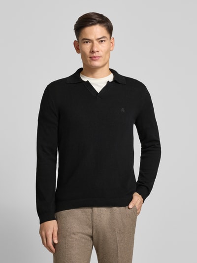 Marc O'Polo Regular Fit Strickpullover aus Baumwoll-Schurwoll-Mix Black 4