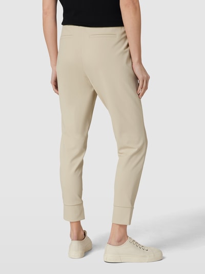 ST.ANN regular fit stoffen broek met elastische band, model 'ROXANA' Zand - 5