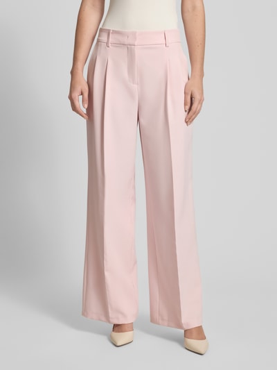 Christian Berg Woman Selection Wide Fit stoffen broek met vouwplooien Lichtroze - 4