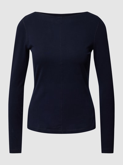 Esprit Longsleeve in unifarbenem Design Marine 2