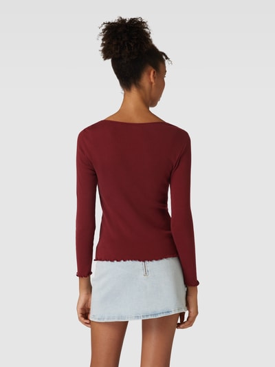 Levi's® Shirt met lange mouwen en korte knoopsluiting, model 'HENLEY' Roestrood - 5