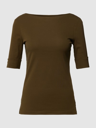 Lauren Ralph Lauren T-Shirt mit 1/2-Arm Modell 'JUDY' Oliv 2