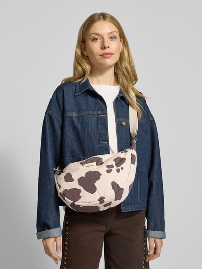 STUDIO NOOS Crossbody Bag mit Label-Detail Dunkelbraun 1