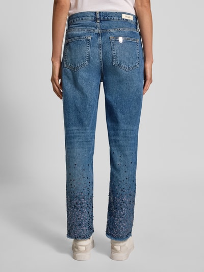 Liu Jo White Straight fit jeans met pailletten Blauw - 5