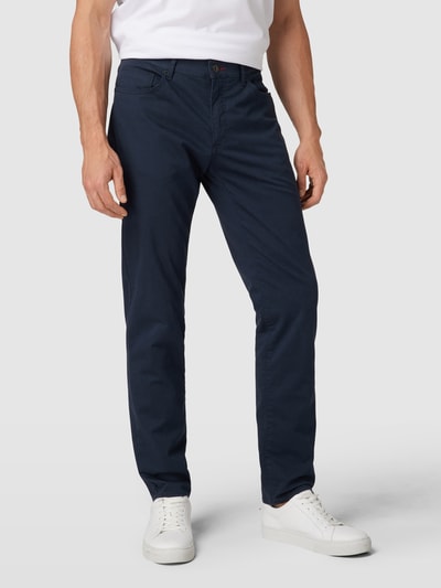 Brax Broek met viscose in 5-pocketmodel, model 'CADIZ' Donkerblauw - 4