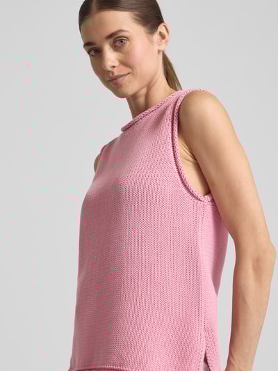 MOS MOSH Stricktop mit Rundhalsausschnitt Modell 'AUBIN' Rosa 3
