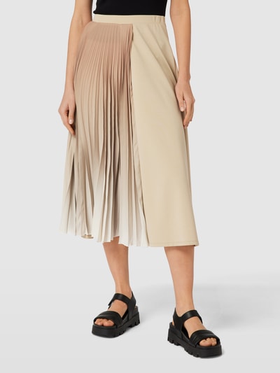 Weekend Max Mara Midirock mit Plisseefalten Modell 'KABUL' Beige 4