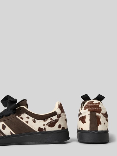 Tommy Jeans Low Top Sneaker aus echtem Kalbsleder Modell 'THE GREENWICH EDGE CALF HAIR' Dunkelbraun 2